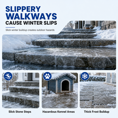 ❄️🐾 50% OFF! Outdoor De-Icing & Snow Melting Spray – pet-safe, dissolves frost on contact. Clear steps, walkways & patios fast! 🛡️✅