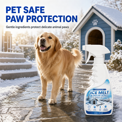 ❄️🐾 50% OFF! Outdoor De-Icing & Snow Melting Spray – pet-safe, dissolves frost on contact. Clear steps, walkways & patios fast! 🛡️✅