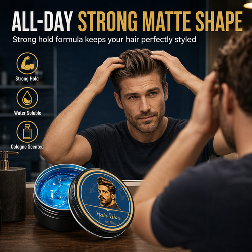 🔥 Cologne Scented Men's Hair Pomade 130g Long Lasting Hold and Volumizing Styling Wax