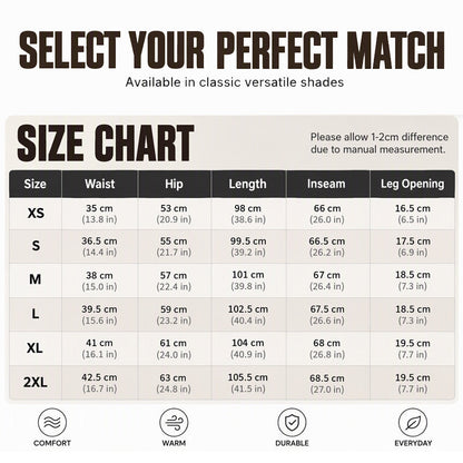 👖Men's Winter Thermal Sweatpants, Thick Fleece Lined Casual Trousers with Secure Zip Pockets