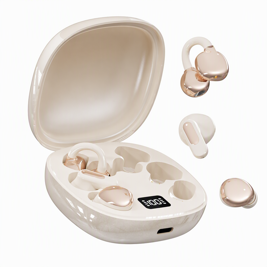3-in-1 Bluetooth Earphones ✨ Ear Clip · In-Ear · Sleep Modes | 🔇 Noise Cancelling | 🔋 Ultra Long Battery | 6 Pairs of Ear Tips Included