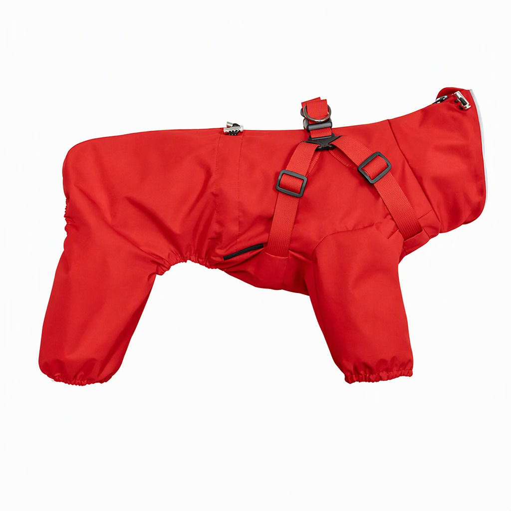 ⏳🔥LIMITED-TIME 50% OFF! ⏰Reflective Waterproof Dog Raincoat with Leash Hole🐶🌧️