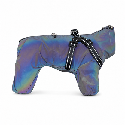 ⏳🔥LIMITED-TIME 50% OFF! ⏰Reflective Waterproof Dog Raincoat with Leash Hole🐶🌧️