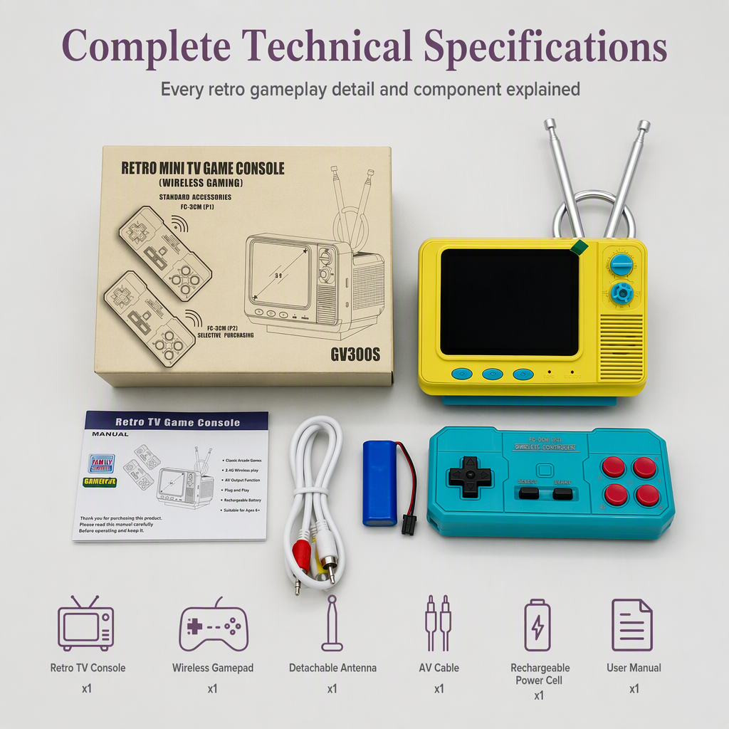Retro Mini TV Game Console – product image
