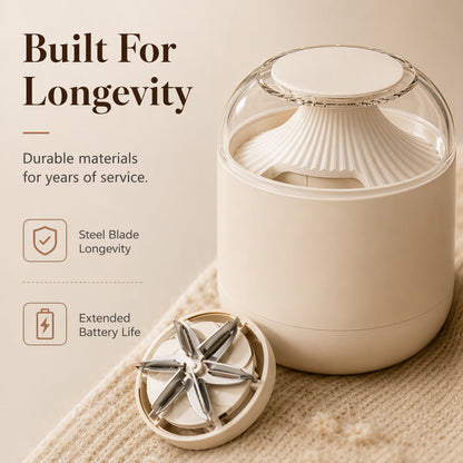 🧶👕50% OFF NOW! Magnetic Lint Remover – Portable Electric Fabric Shaver, 6-Blade Precision Defuzzer, Restore Smoothness for Sweaters, Blankets & Garments