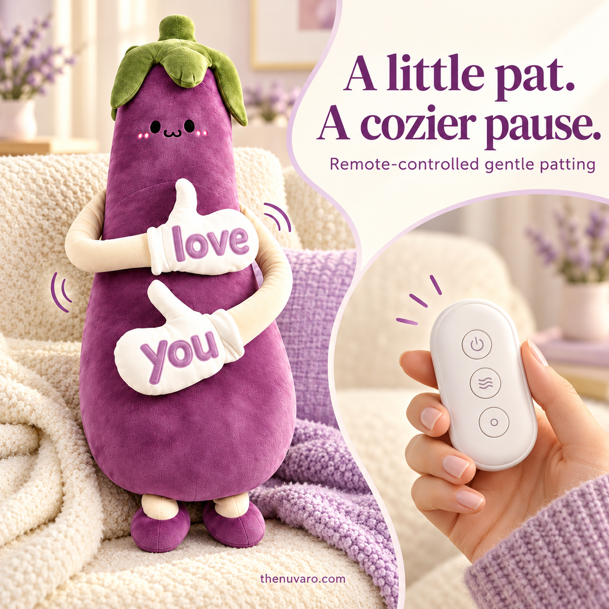 thenuvaro.com remote patting plush and controller