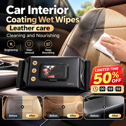 🔥 Car Interior Coating Wet Wipes(80 Pieces)